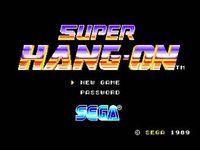 une photo d'Ã©cran de Super Hang-On sur Sega Megadrive